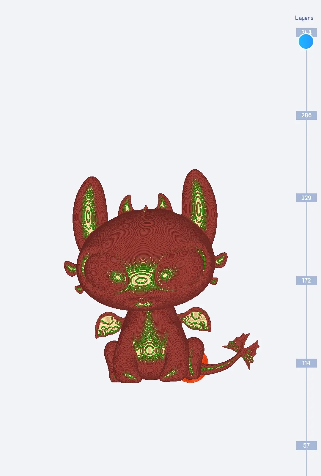 dragon sitting -0