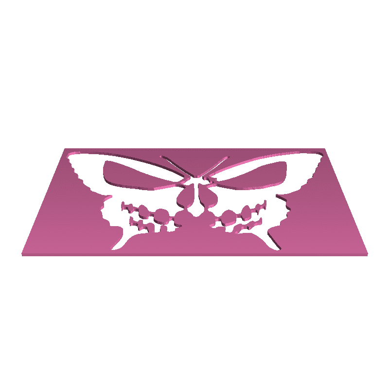 Free Digital Art STL Download - Butterfly stencilby SMT_M 🦊