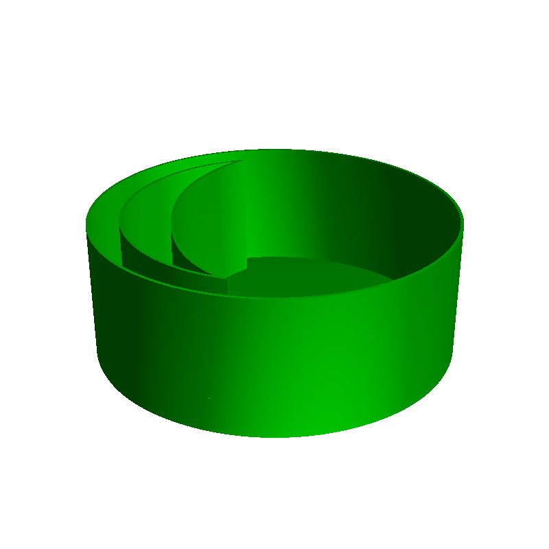Moon (in circle) phase 1, nestable box (v1)