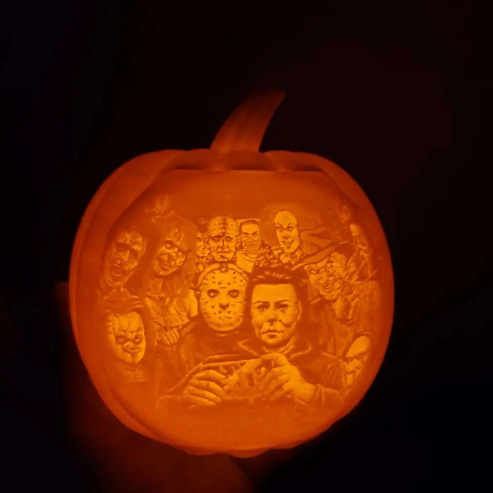 Halloween led tea light jack-o-lantern