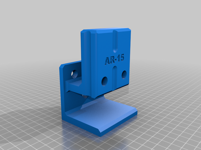 AR-15 Wall Mount with detached magazine