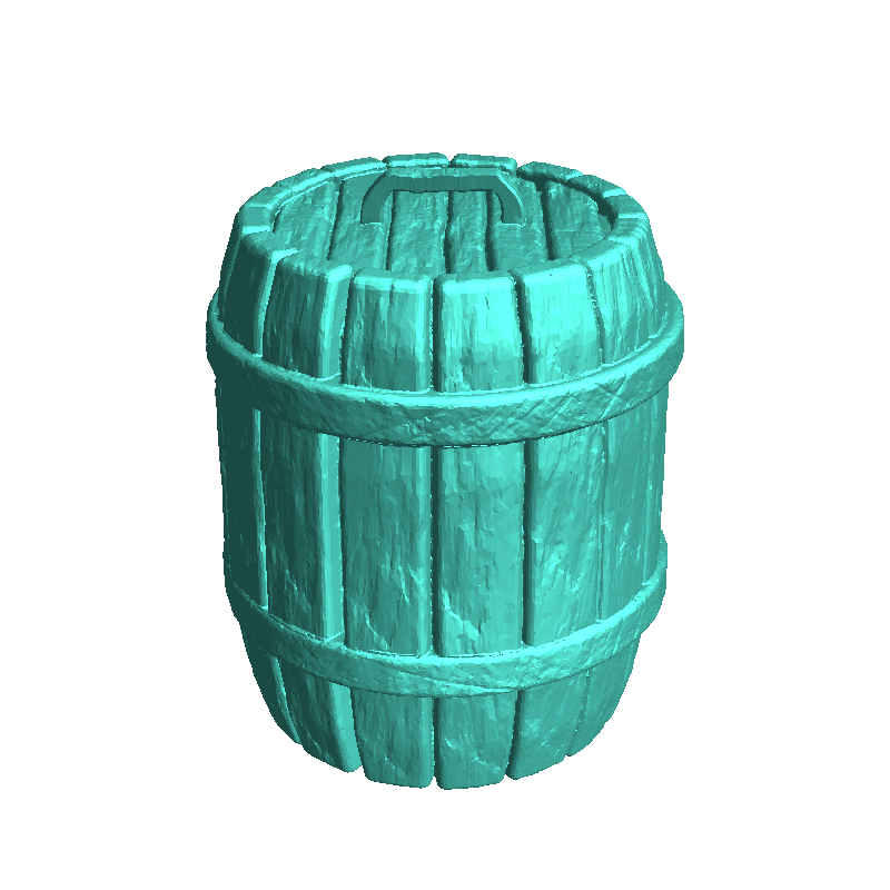 Set of three wooden barrels (1) - miniatures warhammer mini