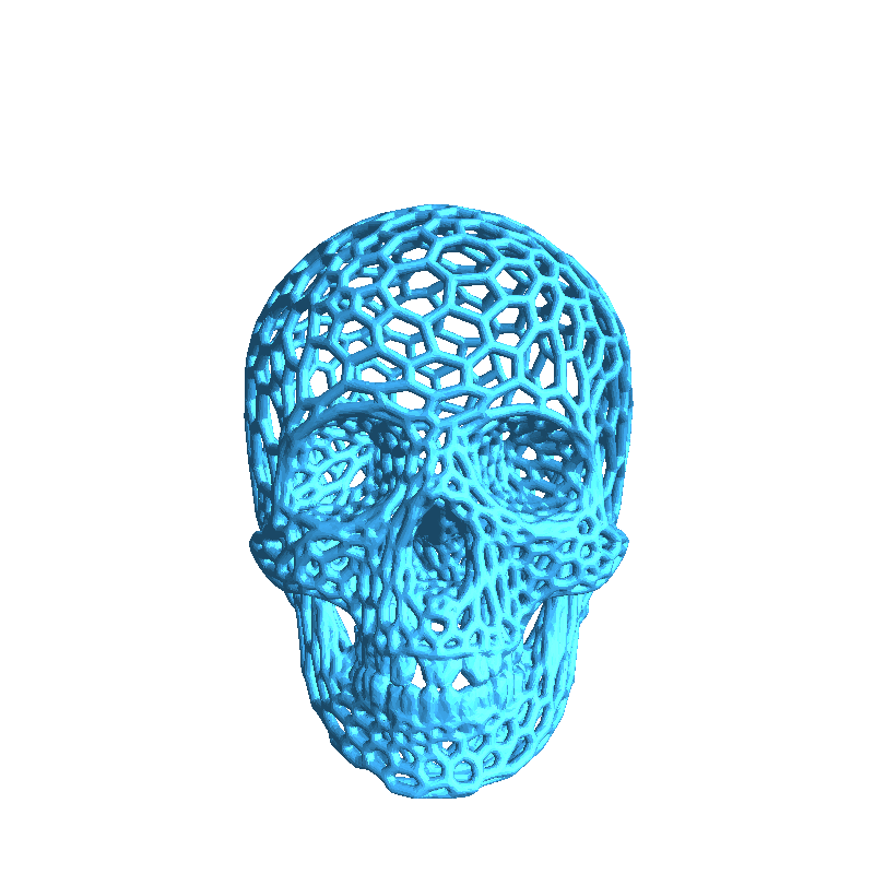 voronoi-skull