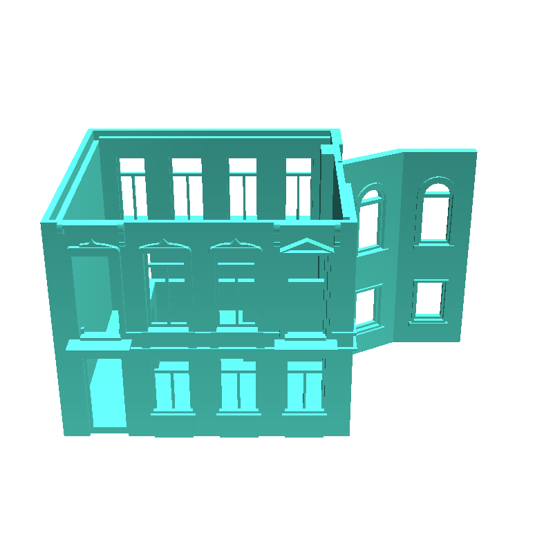 European House Set (Arnhem, Netherlands) (ruined version) -