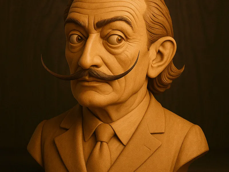 Salvador Dali bust