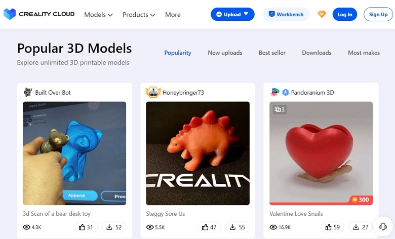 Sell your 3D models on Creality Cloud