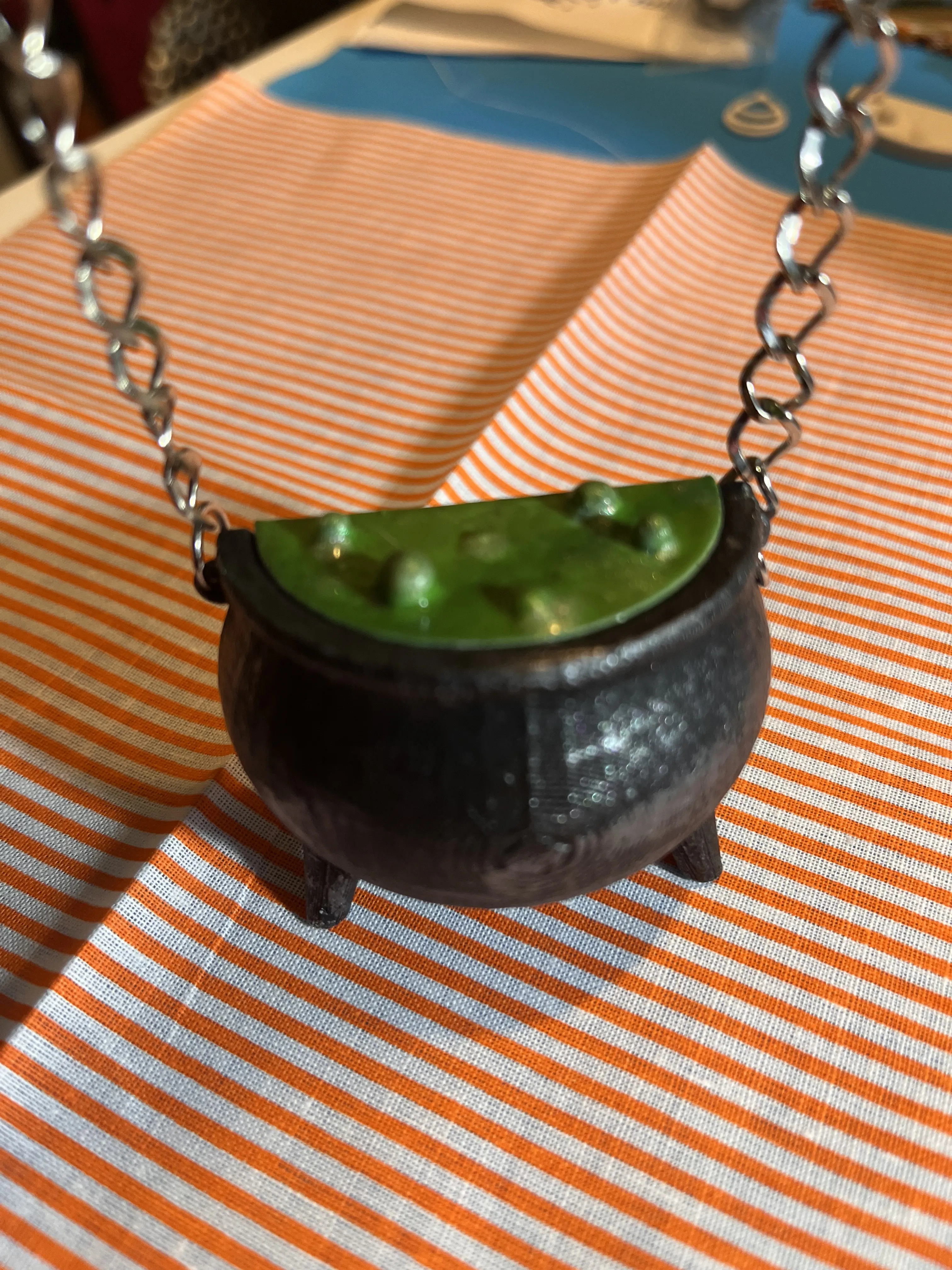 Cauldron Necklace with a Secret Compartment-2