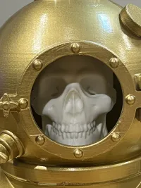 Deep Sea Diver Helmet, with optional skull and stand-4