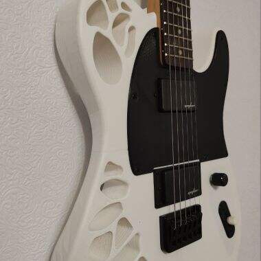 Voronoy pattern custom telecaster guitar body-1