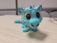 Cute Flexi Tiger Print In Place STL File-1