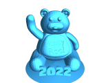 Waiving bear 2022 Happy roo Bonnaroo bear-0