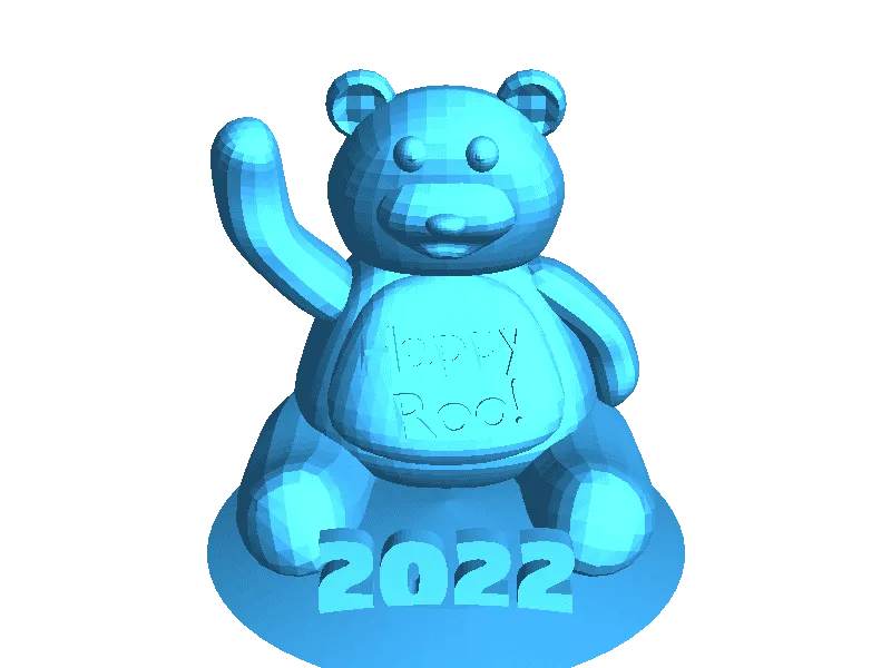 Waiving bear 2022 Happy roo Bonnaroo bear