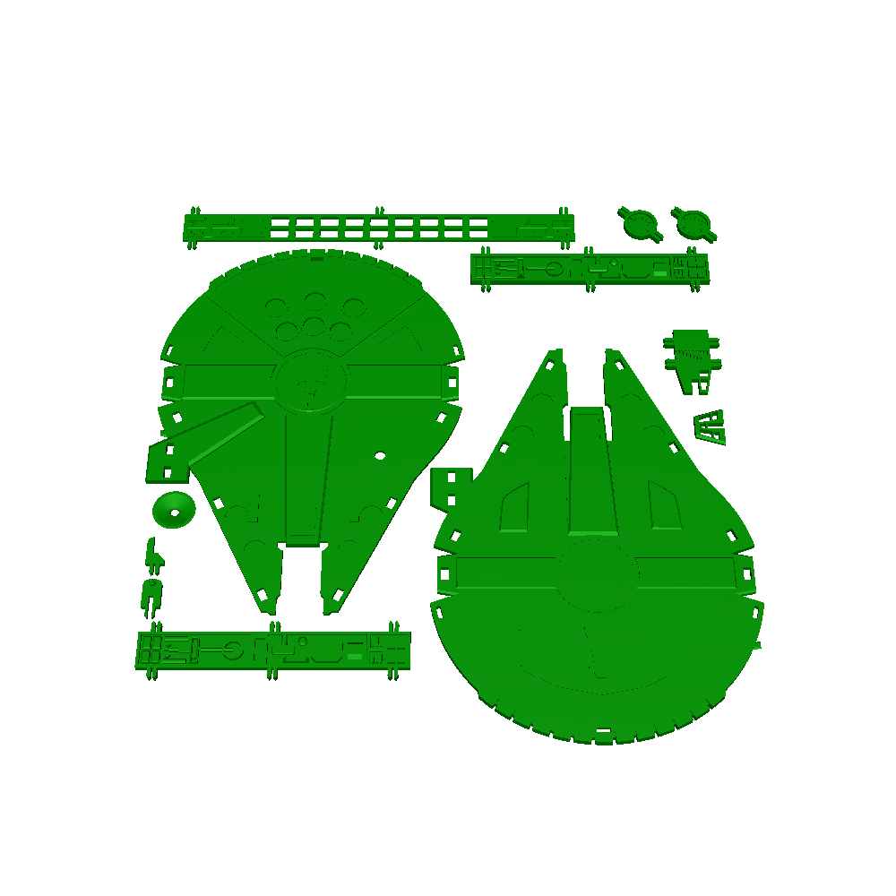 Millennium Falcon Kit card