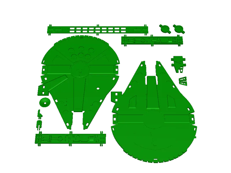 Millennium Falcon Kit card