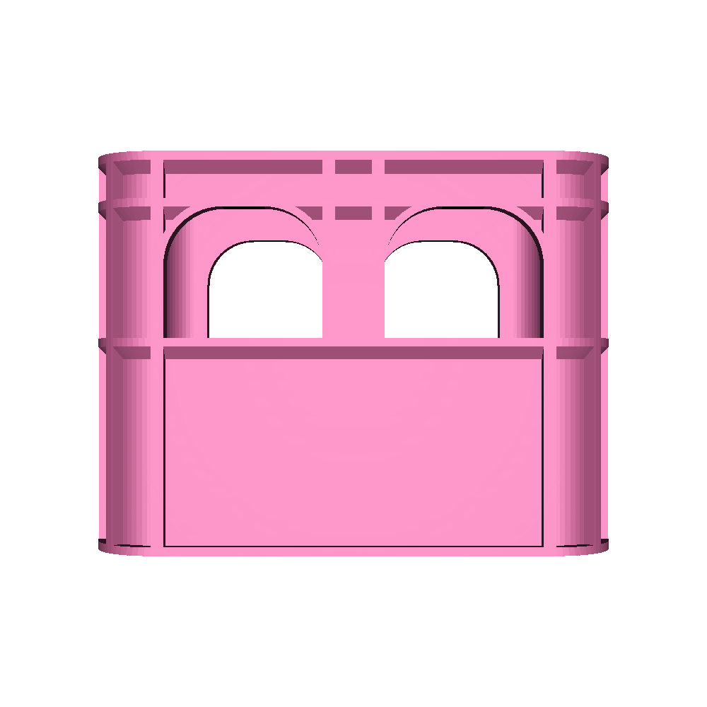 Beer crate battery holder for AAAA, also half the size