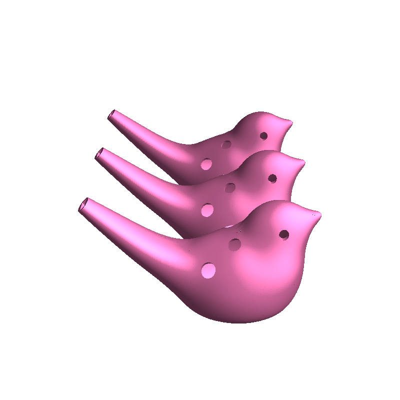 Bird Ocarina 3D models download Creality Cloud