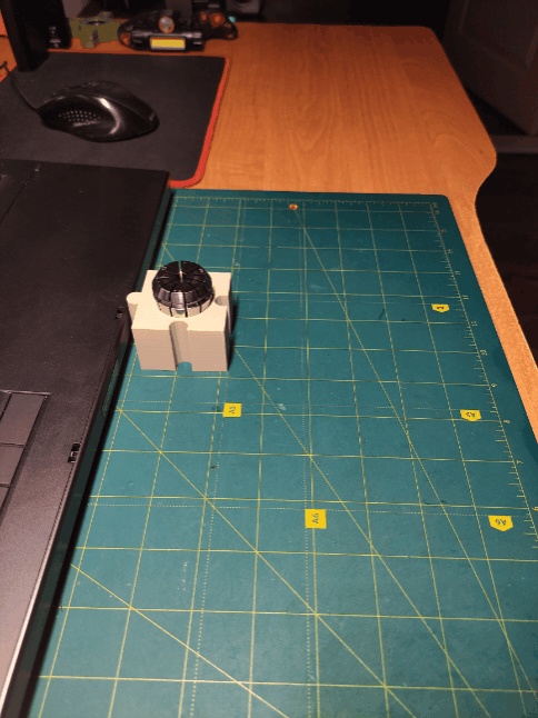 CNC Lathe Collet Stand, Puzzle Style.-1