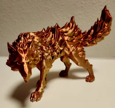 Fire Wolf - Monsterous Creature - D&D - 32mm Scale-0