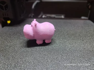 Cute hippo animal model-1