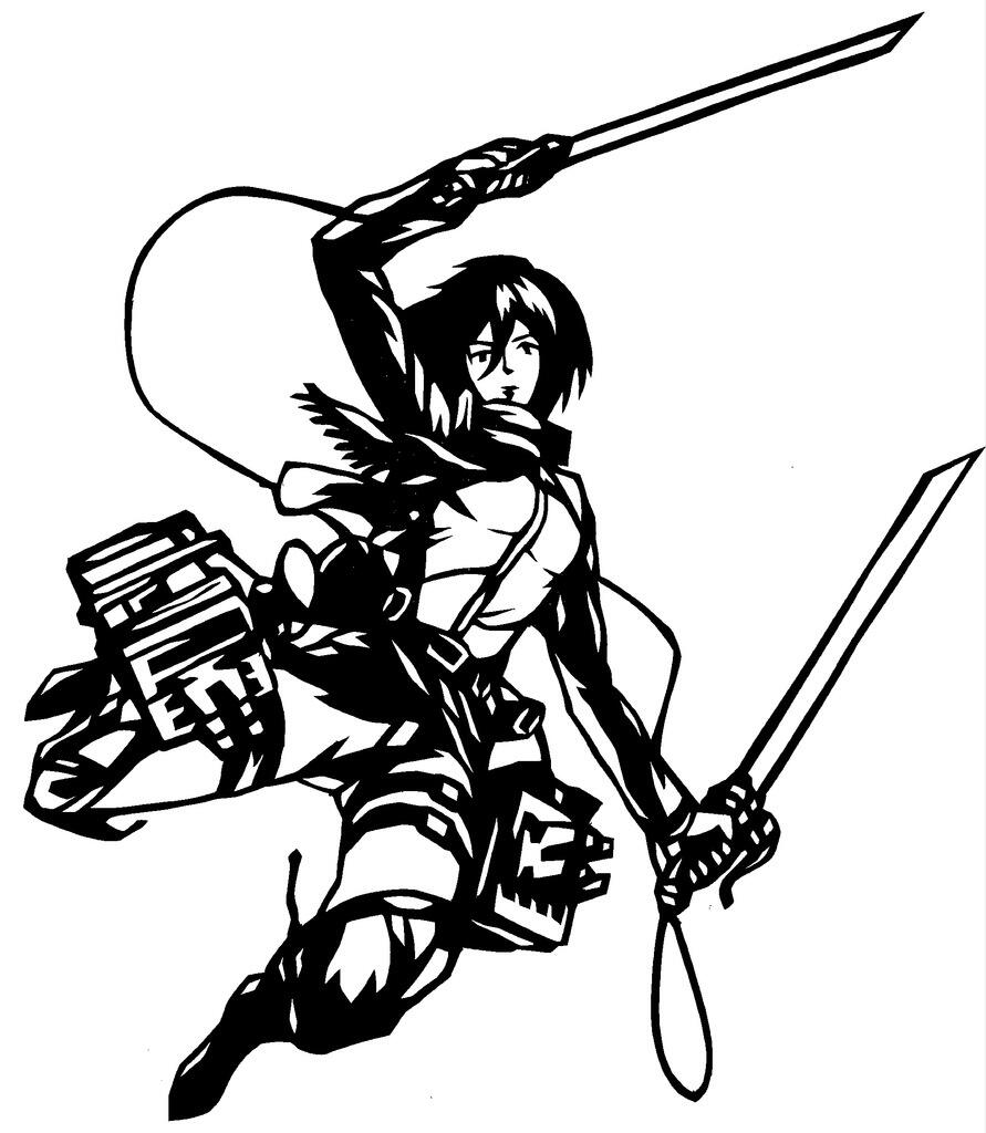 Mikasa Ackerman Zeichnung