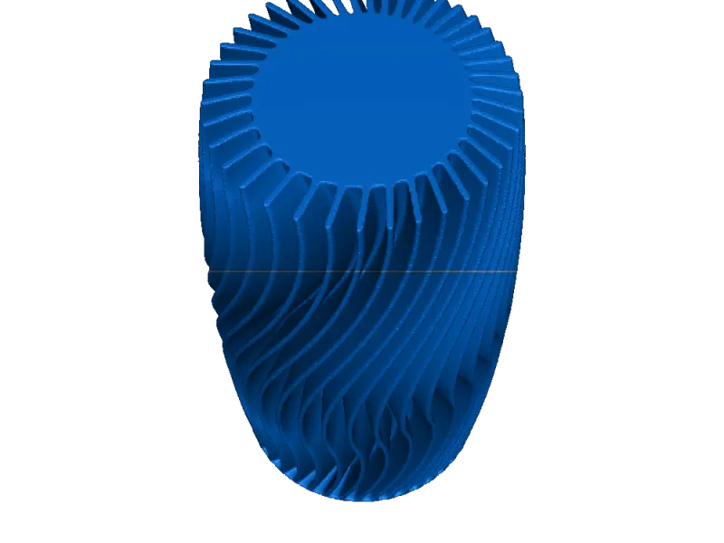 radial rib vase