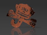 Monkey Close Up Clothing Hanger-4