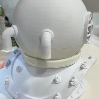 Deep Sea Diver Helmet, with optional skull and stand-2