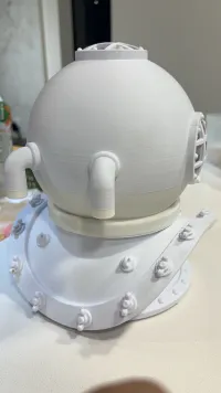 Deep Sea Diver Helmet, with optional skull and stand-2