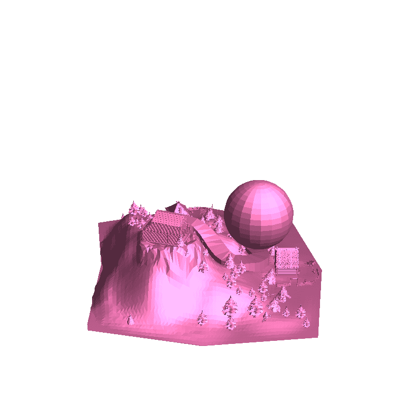 house on the hill - terrain