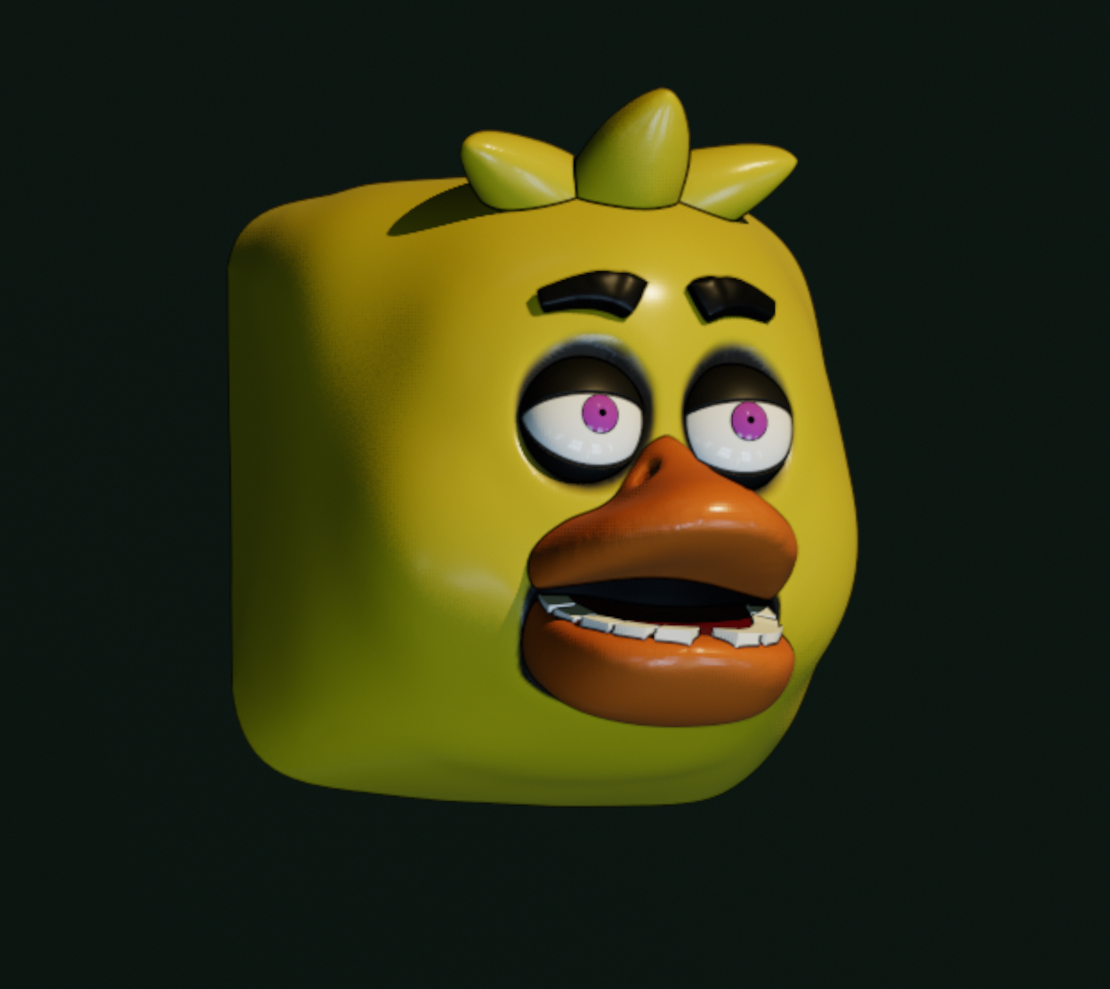 CHICA - KEYCAP 3D KEYBOARD - FNAF | 3D models download | Creality Cloud