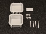 Rugged Box with Pins in PLA and PETG-1