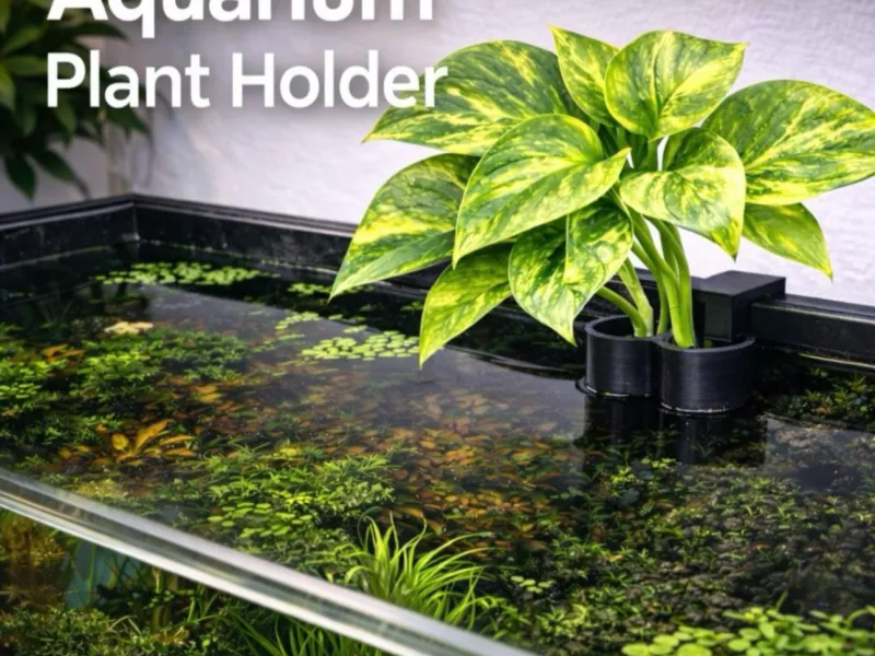 Aquarium Plant Holder Pothos and More 30 Minute Print
