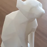 Cat - Egyptian cat low poly-3