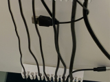 Desk attachment: Cord Holder with clips (Multiple Sizes)-1