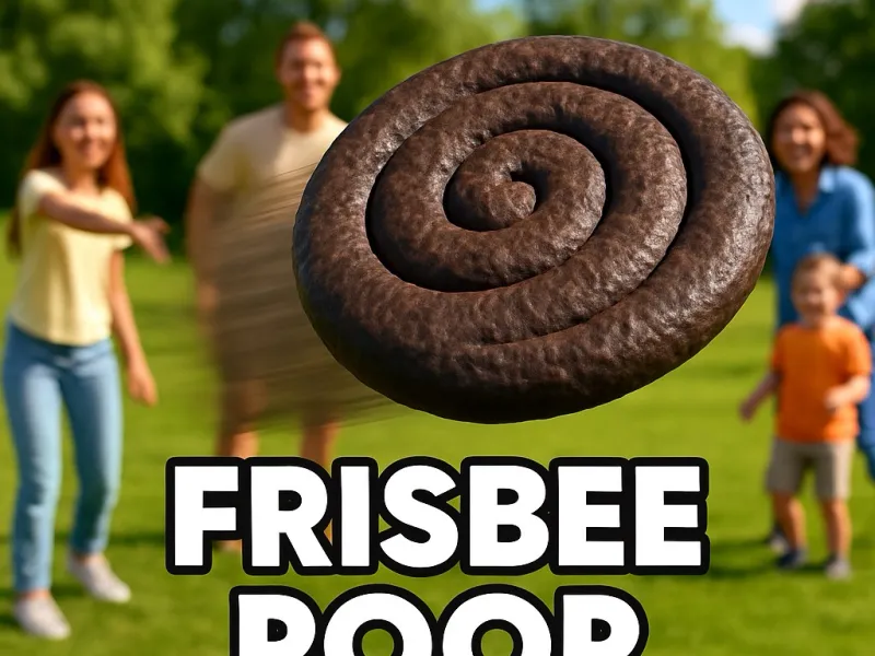 Frisbee caca