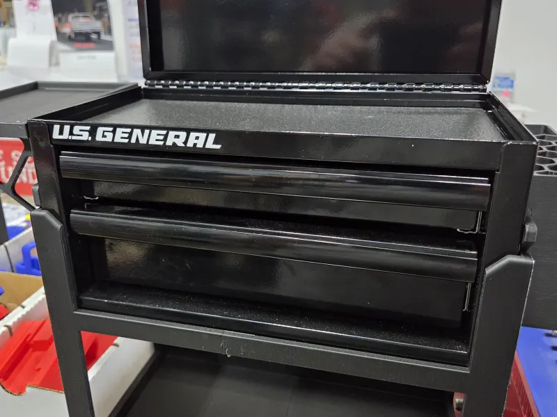 Harbor freight mini tool box cart with side add on