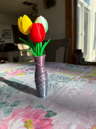 Decorative Tulip - Art - PLA - 3D printed product - фото 15