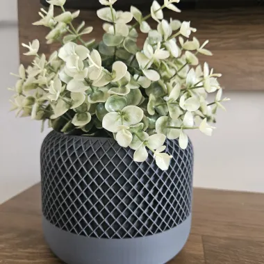 Waffle pattern pot-0