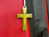 Raised Cross Keychain-0