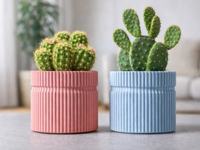 BLACK PLANT POT FOR SUCCULENT PLANT

