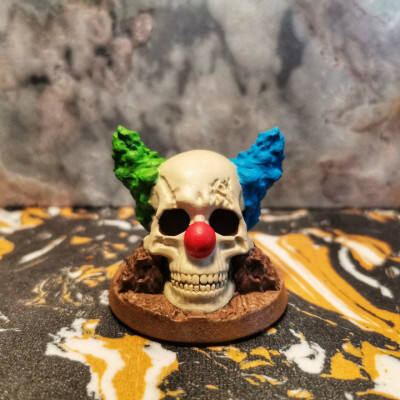 Clown Skull (Ha-Ha! Base 40mm)