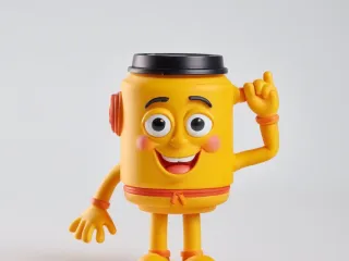 The Happy Yellow Can: Energy Drink Buddy