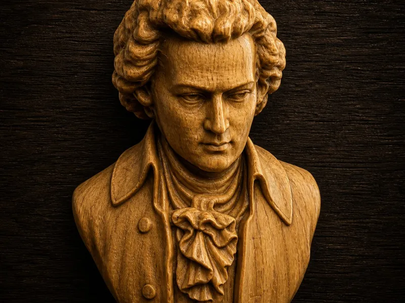 Wolfgang Amadeus Mozart bust