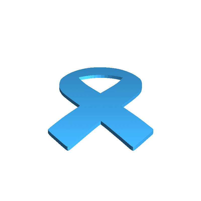 3d Cancer Ribbon
