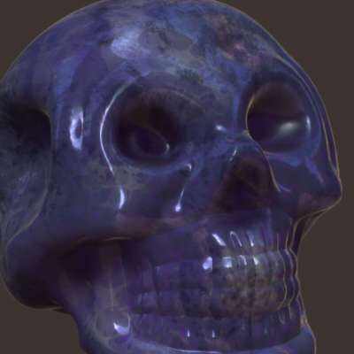 quartz skull  3d model