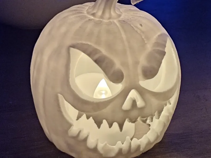 Calabaza de Halloween 3 (Versión con luz de té)