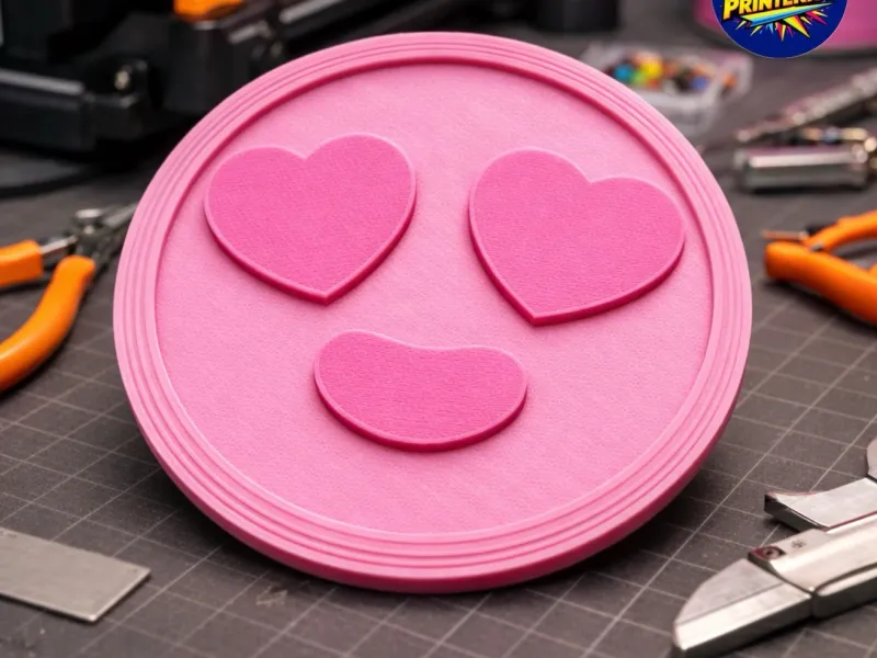 Smiling Heart Eyes Emoji coin