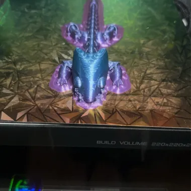Articulated dragon Keychain 001-0
