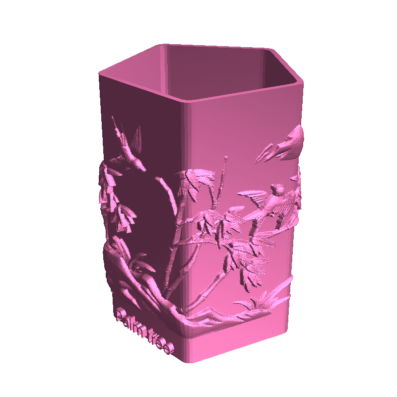 Palm tree pencil holder