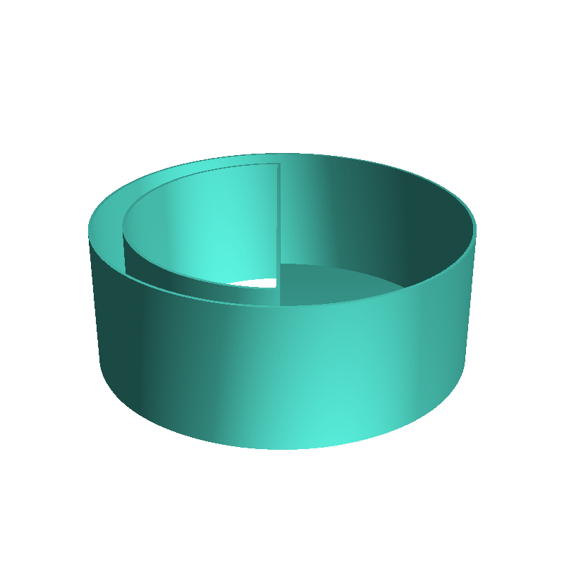 Moon (in circle) phase 6, nestable box (v1)